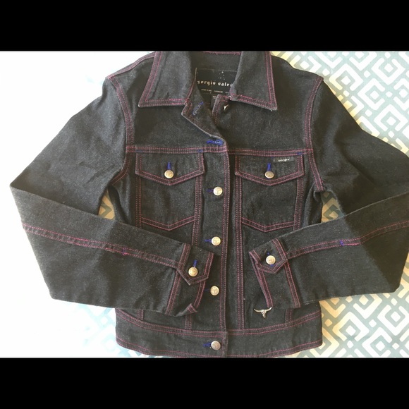 Sergio Valente black denim jacket - Picture 3 of 5